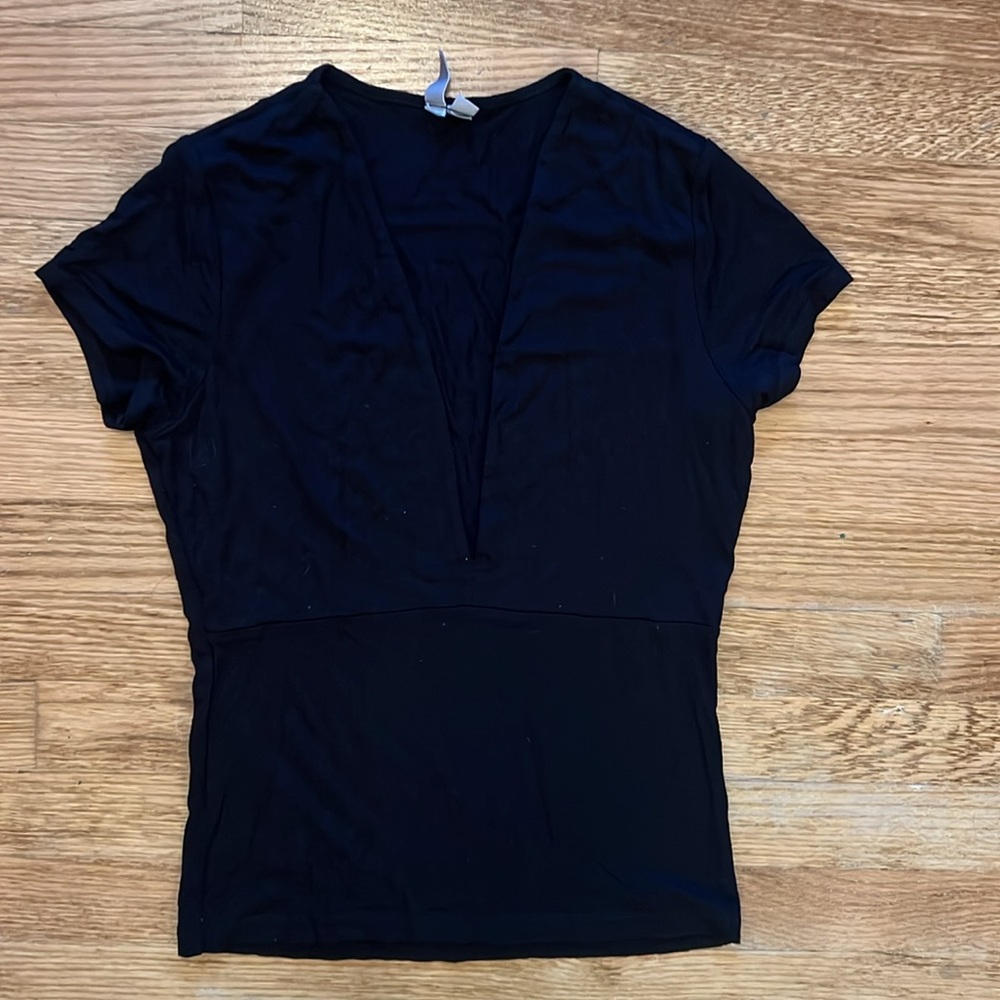 ASOS black low cut t-shirt